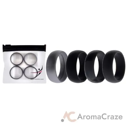 Picture of Silicone Wedding Ring - Black-Camo by ROQ for Men - 4 x 13 mm Ring