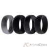 Picture of Silicone Wedding Ring - Black-Camo by ROQ for Men - 4 x 13 mm Ring