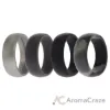 Picture of Silicone Wedding Ring - Black-Camo by ROQ for Men - 4 x 14 mm Ring