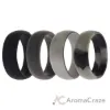 Picture of Silicone Wedding Ring - Black-Camo by ROQ for Men - 4 x 15 mm Ring