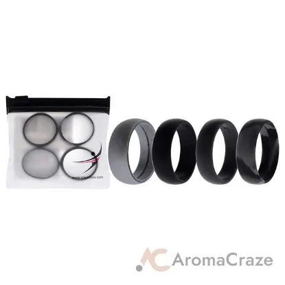 Picture of Silicone Wedding Ring - Black-Camo by ROQ for Men - 4 x 16 mm Ring