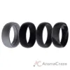 Picture of Silicone Wedding Ring - Black-Camo by ROQ for Men - 4 x 16 mm Ring