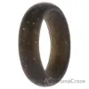 Picture of Silicone Wedding Single Ring - Black-Turquoise Glitter by ROQ for Women - 6 mm Ring
