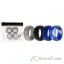 Picture of Silicone Wedding Ring Set - Blue-Camo by ROQ for Men - 4 x 8 mm Ring