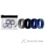 Picture of Silicone Wedding Ring Set - Blue-Camo by ROQ for Men - 4 x 9 mm Ring