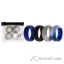 Picture of Silicone Wedding Ring Set - Blue-Camo by ROQ for Men - 4 x 12 mm Ring