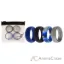 Picture of Silicone Wedding Ring Set - Blue-Camo by ROQ for Men - 4 x 13 mm Ring