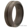 Picture of Silicone Wedding Middle Line Single Ring - Silver by ROQ for Men - 11 mm Ring