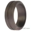 Picture of Silicone Wedding Middle Line Single Ring - Silver by ROQ for Men - 11 mm Ring