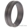 Picture of Silicone Wedding Middle Line Single Ring - Silver by ROQ for Men - 16 mm Ring