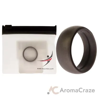 Picture of Silicone Wedding Ring - Grey by ROQ for Men - 10 mm Ring