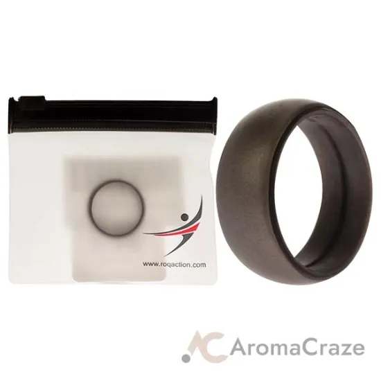 Picture of Silicone Wedding Ring - Grey by ROQ for Men - 10 mm Ring