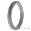 Picture of Silicone Wedding Stackble Point Single Ring - Silver by ROQ for Women - 7 mm Ring