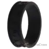 Picture of Silicone Wedding Flower Ring - Black by ROQ for Women - 8 mm Ring