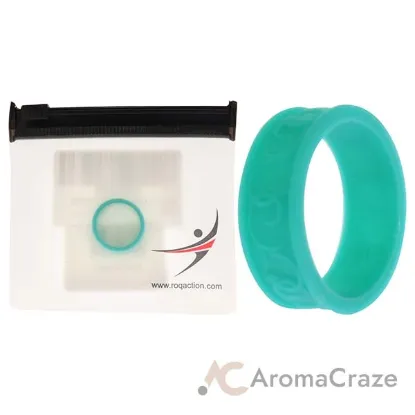Picture of Silicone Wedding Flower Ring - Turquoise by ROQ for Women - 6 mm Ring