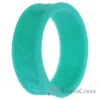 Picture of Silicone Wedding Flower Ring - Turquoise by ROQ for Women - 6 mm Ring
