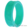 Picture of Silicone Wedding Flower Ring - Turquoise by ROQ for Women - 7 mm Ring