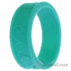 Picture of Silicone Wedding Flower Ring - Turquoise by ROQ for Women - 8 mm Ring