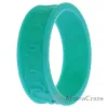 Picture of Silicone Wedding Flower Ring - Turquoise by ROQ for Women - 9 mm Ring