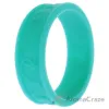 Picture of Silicone Wedding Flower Ring - Turquoise by ROQ for Women - 10 mm Ring