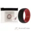 Picture of Silicone Wedding 2Layer Dome Ring - Red-Black by ROQ for Men - 7 mm Ring