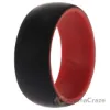 Picture of Silicone Wedding 2Layer Dome Ring - Red-Black by ROQ for Men - 9 mm Ring