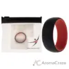 Picture of Silicone Wedding 2Layer Dome Ring - Red-Black by ROQ for Men - 10 mm Ring