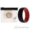 Picture of Silicone Wedding 2Layer Dome Ring - Red-Black by ROQ for Men - 13 mm Ring