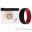 Picture of Silicone Wedding 2Layer Dome Ring - Red-Black by ROQ for Men - 13 mm Ring