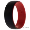 Picture of Silicone Wedding 2Layer Dome Ring - Red-Black by ROQ for Men - 13 mm Ring