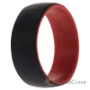 Picture of Silicone Wedding 2Layer Dome Ring - Red-Black by ROQ for Men - 14 mm Ring