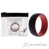 Picture of Silicone Wedding 2Layer Dome Ring - Red-Black by ROQ for Men - 15 mm Ring