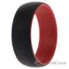 Picture of Silicone2Layer Dome Ring - Red-Black by ROQ for Men - 16 mm Ring