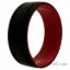 Picture of Silicone Wedding 2Layer Lines Ring - Red-Black by ROQ for Men - 10 mm Ring
