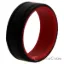 Picture of Silicone Wedding 2Layer Lines Ring - Red-Black by ROQ for Men - 12 mm Ring
