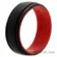Picture of Silicone Wedding 2Layer Lines Ring - Red-Black by ROQ for Men - 13 mm Ring