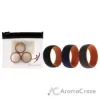 Picture of Silicone Wedding 2Layer Dome Ring Set - Orange by ROQ for Men - 3 x 8 mm Ring