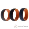 Picture of Silicone Wedding 2Layer Dome Ring Set - Orange by ROQ for Men - 3 x 16 mm Ring
