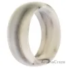 Picture of Silicone Wedding Ring - Marble White-Black by ROQ for Men - 9 mm Ring