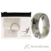 Picture of Silicone Wedding Ring - Marble White-Black by ROQ for Men - 13 mm Ring