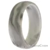 Picture of Silicone Wedding Ring - Marble White-Black by ROQ for Men - 16 mm Ring