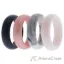 Picture of Silicone Wedding Ring Set - Marble by ROQ for Women - 4 x 6 mm Ring