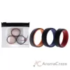 Picture of Silicone Wedding 2Layer Lines Ring Set - Grey-Black by ROQ for Men - 3 x 15 mm Ring