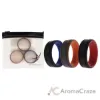 Picture of Silicone Wedding 2Layer Lines Ring Set - Grey-Black by ROQ for Men - 3 x 16 mm Ring