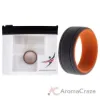 Picture of Silicone Wedding 2Layer Lines Ring - Orang-Grey by ROQ for Men - 7 mm Ring