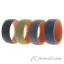 Picture of Silicone Wedding 2Layer Dome Ring Set - Orange by ROQ for Men - 4 x 8 mm Ring