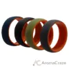 Picture of Silicone Wedding 2Layer Dome Ring Set - Orange by ROQ for Men - 4 x 13 mm Ring