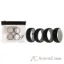Picture of Silicone Wedding 2Layer Dome Ring Set - Black-Marble by ROQ for Men - 4 x 8 mm Ring