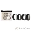 Picture of Silicone Wedding 2Layer Dome Ring Set - Black-Marble by ROQ for Men - 4 x 12 mm Ring