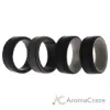 Picture of Silicone Wedding 2Layer Lines Ring Set - Silver-Camo by ROQ for Men - 4 x 9 mm Ring